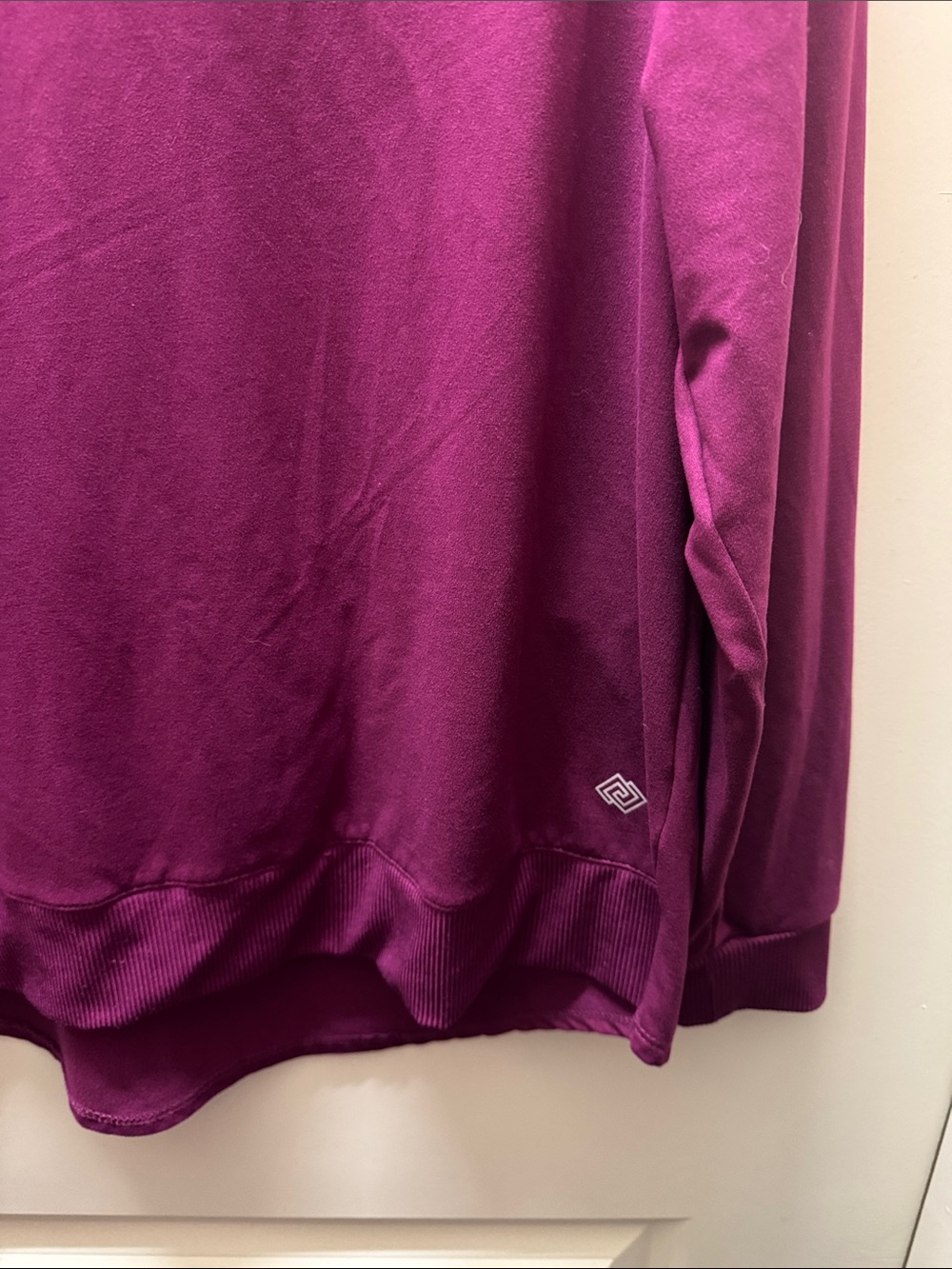 ZELOS Women's Crewneck Sweatshirt - Plum Magenta - Picture 2 of 4